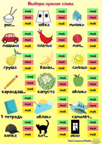 Притяжательные местоимения