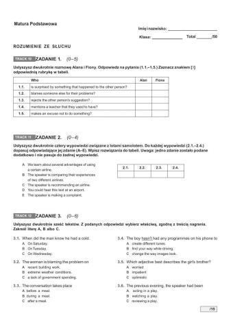 Matura Podstawowa