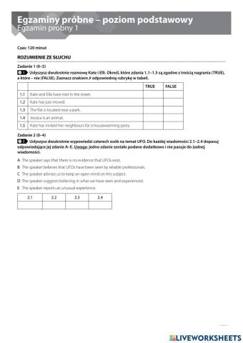 Oxford Mock Matura Basic