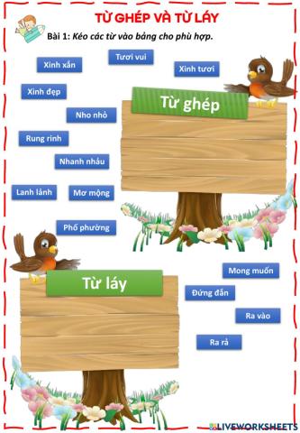 Từ ghép và từ láy