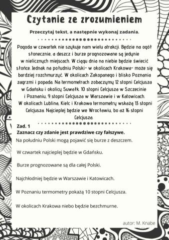 Czytanie ze zrozumieniem