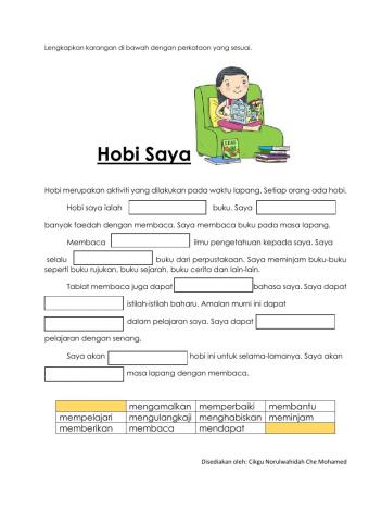 Karangan hobi saya