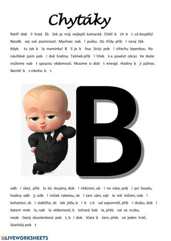 Vyjmenovaná slova B
