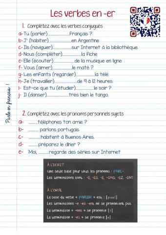 Les verbes en -ER