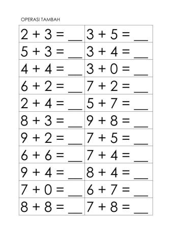 Mathematics preschool